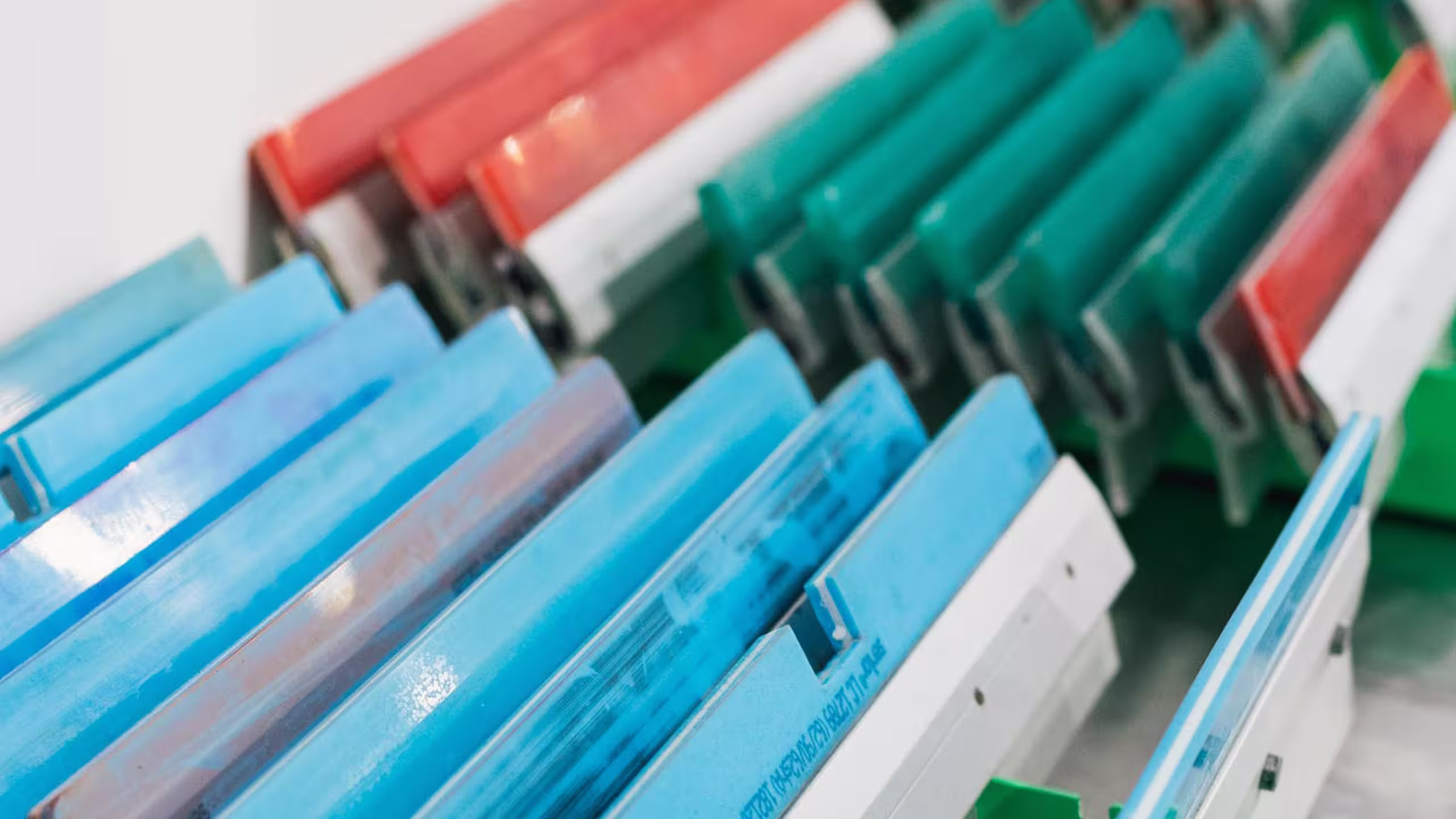 squeegees lined up 