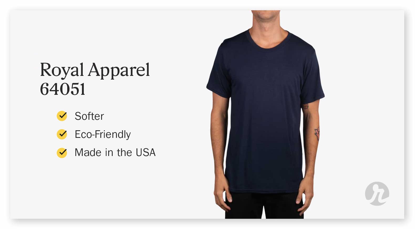 Royal Apparel 64051: line one - softer, line two - eco-friendly, line three - made in the usa Royal Apparel 64051: line one - softer, line two - eco-friendly, line three - made in the usa
