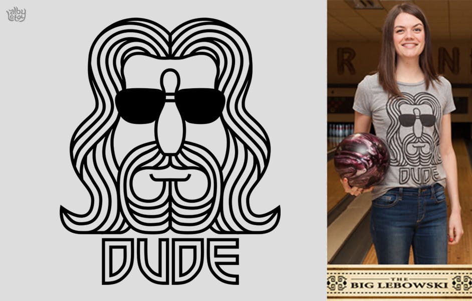 gray shirt with a face design with the words dude printed on it gray shirt with a face design with the words dude printed on it