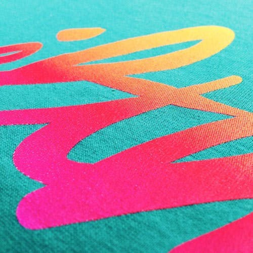 close up of t-shirt with iLTHY close up of t-shirt with iLTHY