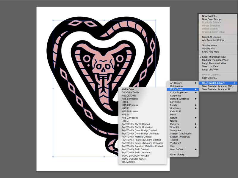 the snake heart design in illustrator the snake heart design in illustrator